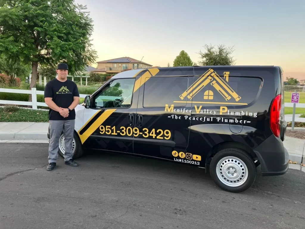 Licensed plumber in Menifee CA providing residential plumbing and water heater services